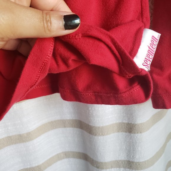 Seventeen | Super Soft Red Long Sleeve T Shirt - Picture 7 of 8
